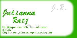 julianna ratz business card